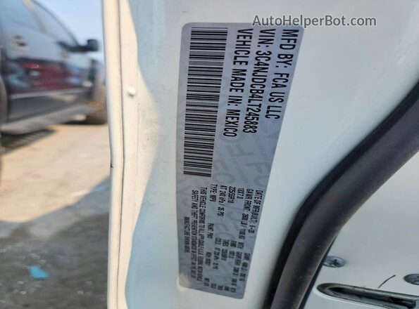 3C4NJDCB4LT245883 2020 JEEP COMPASS White Вид наклейки з VIN-кодом