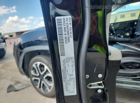 3C4NJDCB4NT155524 2022 JEEP COMPASS Black Widok naklejki z numerem VIN