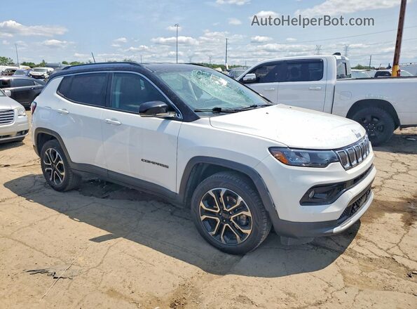 3C4NJDCB4NT158438 2022 JEEP COMPASS Белый Передняя правая четверть