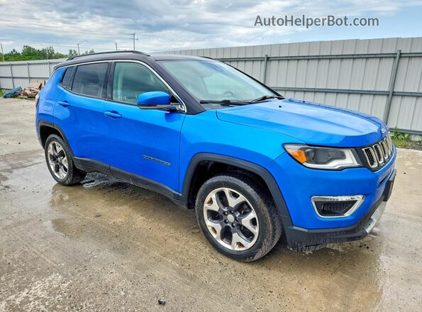 3C4NJDCB5JT414953 2018 JEEP COMPASS Синий Передняя правая четверть