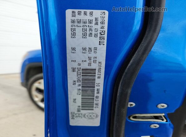 3C4NJDCB5JT414953 2018 JEEP COMPASS Синий Вид наклейки с VIN-кодом
