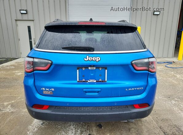 3C4NJDCB5JT414953 2018 JEEP COMPASS Синий Вид сзади