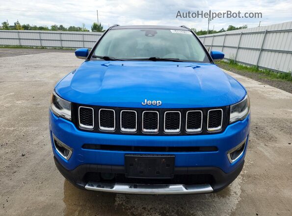 3C4NJDCB5JT414953 2018 JEEP COMPASS Синий Вид спереди