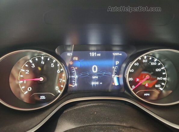 3C4NJDCB5KT601076 2019 JEEP COMPASS White Instrument cluster view