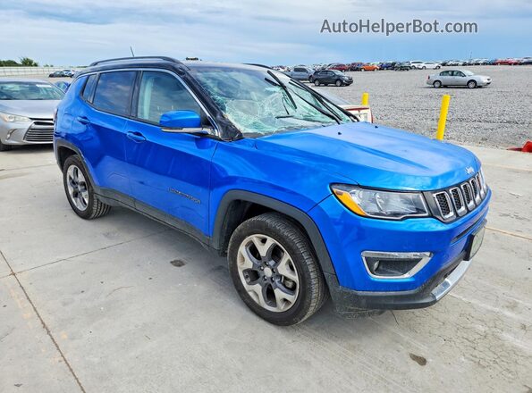 3C4NJDCB5MT596058 2021 JEEP COMPASS Blue Przód prawy