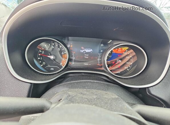 3C4NJDCB5MT596058 2021 JEEP COMPASS Blue Widok zestawu wskaźników