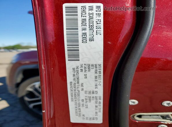 3C4NJDCB5NT117106 2022 JEEP COMPASS Red Vista interior de 360 grados