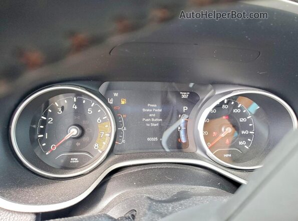 3C4NJDCB6HT630661 2017 JEEP COMPASS White Widok zestawu wskaźników