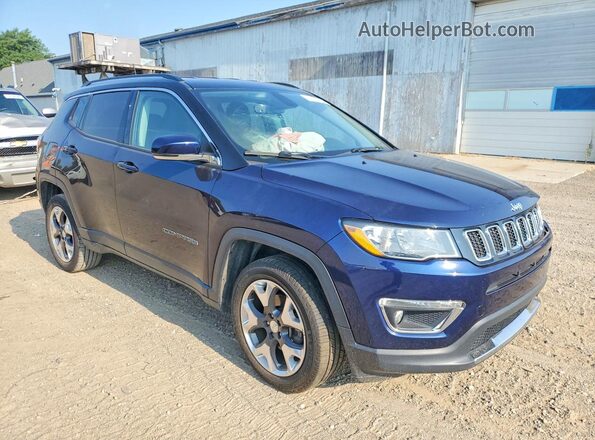 3C4NJDCB6KT826901 2019 JEEP COMPASS Синий Передняя правая четверть
