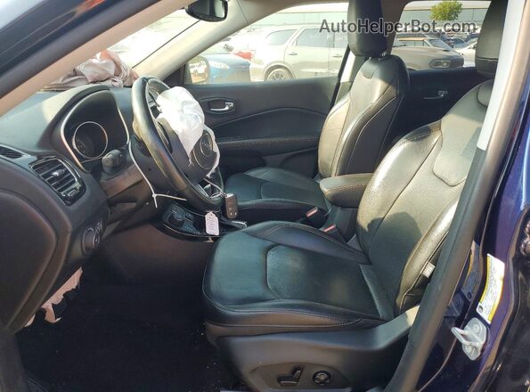 3C4NJDCB6KT826901 2019 JEEP COMPASS Синий Вид салона спереди