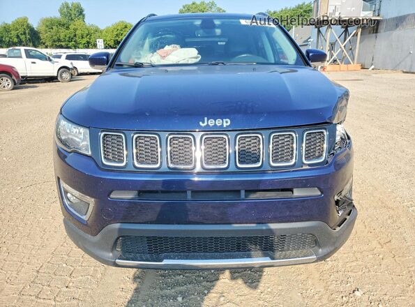 3C4NJDCB6KT826901 2019 JEEP COMPASS Синий Вид спереди