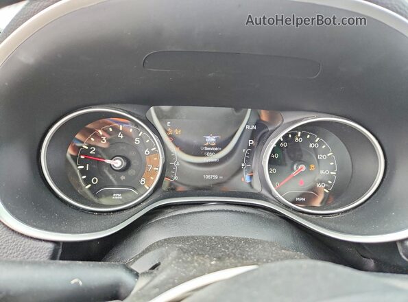 3C4NJDCB7JT341603 2018 JEEP COMPASS Black Instrument cluster view