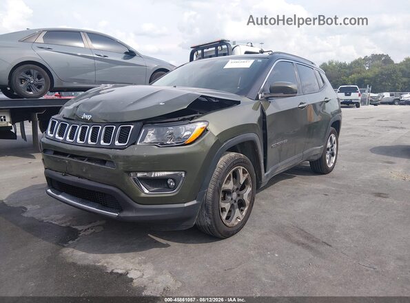 3C4NJDCB7JT404232 2018 JEEP COMPASS Green წინა მარცხენა ხედი სამი მეოთხედიდან