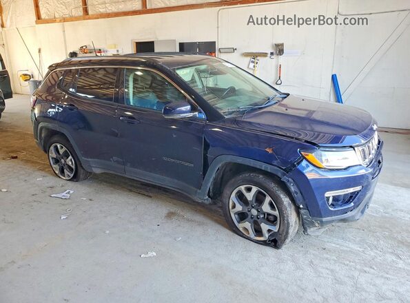 3C4NJDCB7KT679228 2019 JEEP COMPASS Blue Delantero derecho
