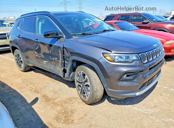 3C4NJDCB7NT223735 2022 JEEP COMPASS Черный Передняя правая четверть