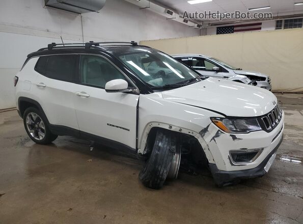 3C4NJDCB8JT245348 2018 JEEP COMPASS Белый Передняя правая четверть