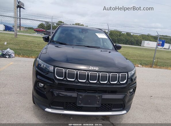 3C4NJDCB8NT233898 2022 JEEP COMPASS Black Widok zestawu wskaźników