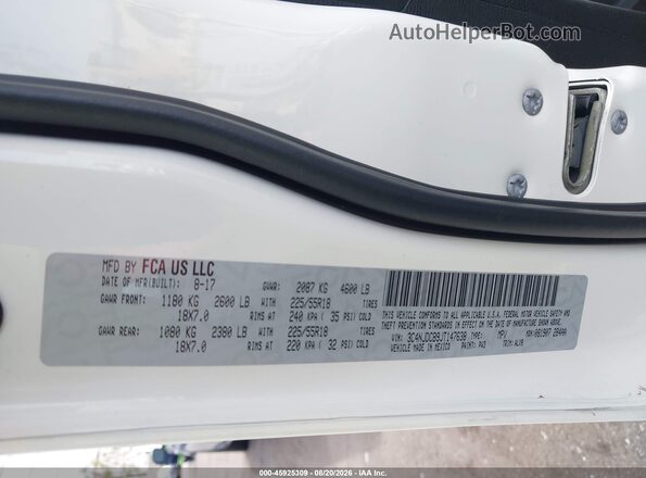 3C4NJDCB9JT147638 2018 JEEP COMPASS Белый Вид подкапотного пространства