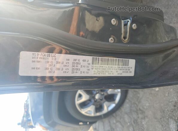 3C4NJDCB9KT787219 2019 JEEP COMPASS Black VIN კოდის სტიკერის ხედი