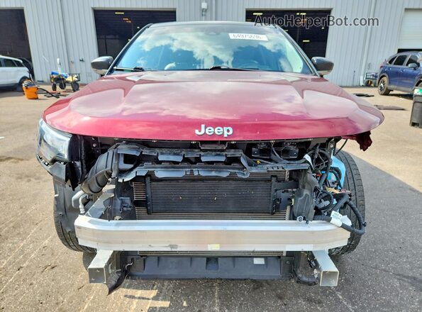 3C4NJDCB9NT108473 2022 JEEP COMPASS Maroon წინა ხედი