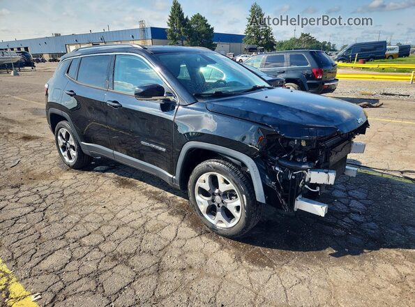 3C4NJDCBXKT673195 2019 JEEP COMPASS Black Przód prawy