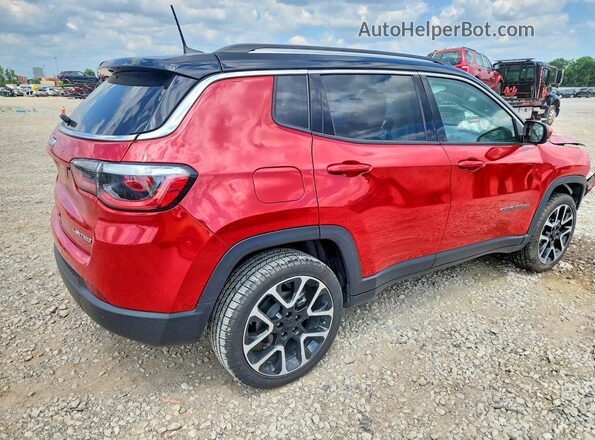 3C4NJDCBXMT515734 2021 JEEP COMPASS Red Trasero derecho