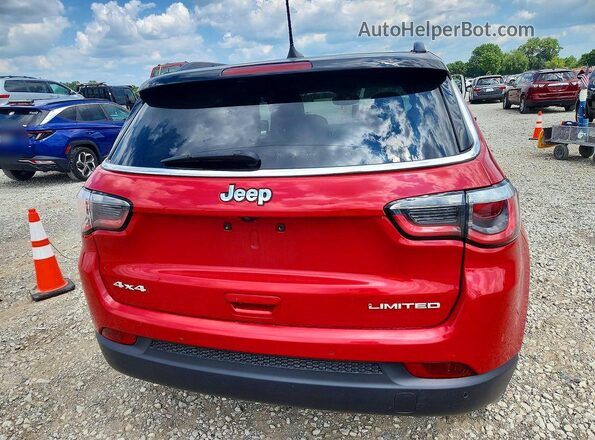 3C4NJDCBXMT515734 2021 JEEP COMPASS Red Vista trasera