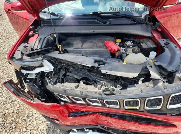3C4NJDCBXMT515734 2021 JEEP COMPASS Red Vista del compartimento del motor