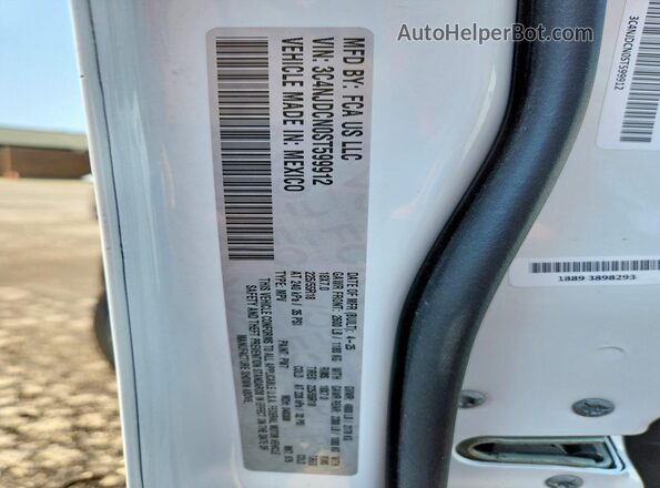 3C4NJDCN0ST599912 2025 JEEP COMPASS White Вид наклейки з VIN-кодом