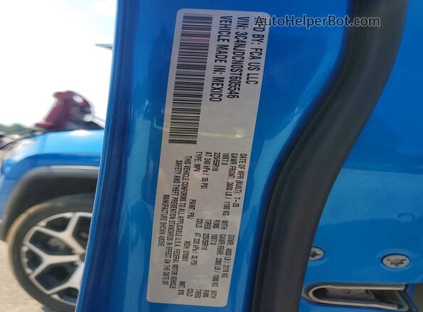 3C4NJDCN0ST605546 2025 JEEP COMPASS Blue VIN sticker view