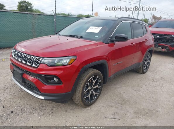 3C4NJDCN0ST605904 2025 JEEP COMPASS Maroon Front left