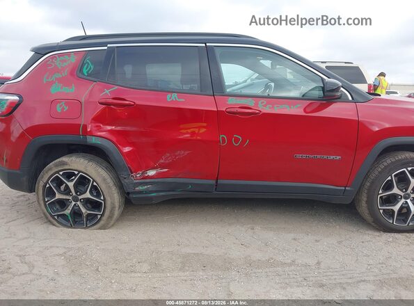 3C4NJDCN0ST605904 2025 JEEP COMPASS Maroon Rear interior view