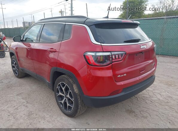 3C4NJDCN0ST605904 2025 JEEP COMPASS Maroon Rear left