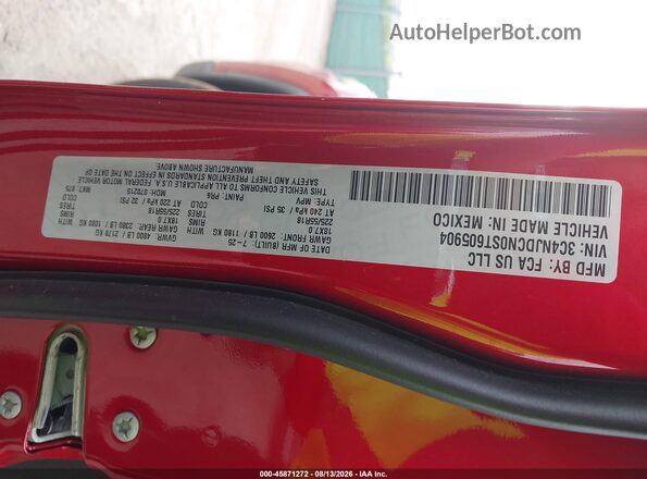 3C4NJDCN0ST605904 2025 JEEP COMPASS Maroon Engine compartment view