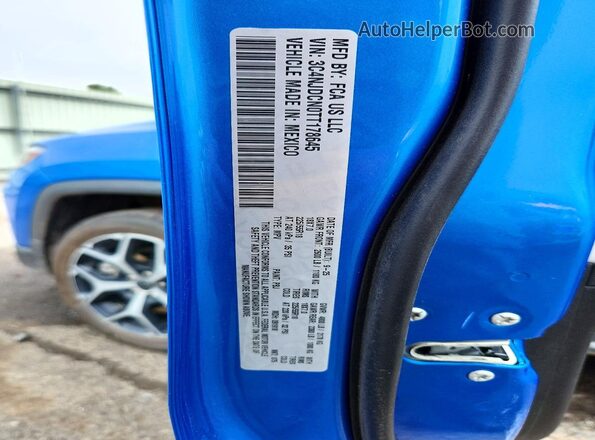 3C4NJDCN0TT178645 2026 JEEP COMPASS Blue Вид наклейки з VIN-кодом