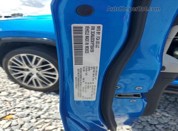 3C4NJDCN1PT554159 2023 JEEP COMPASS Blue VIN კოდის სტიკერის ხედი