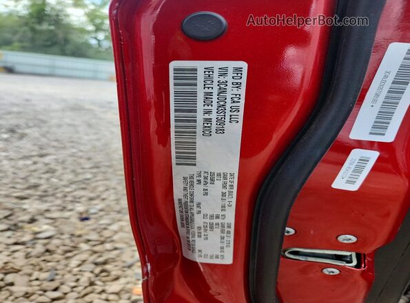 3C4NJDCN3ST509183 2025 JEEP COMPASS Red VIN კოდის სტიკერის ხედი