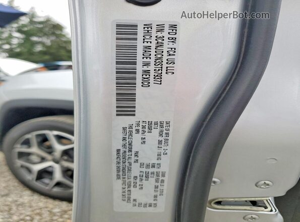 3C4NJDCN3ST579377 2025 JEEP COMPASS Silver Вид наклейки з VIN-кодом