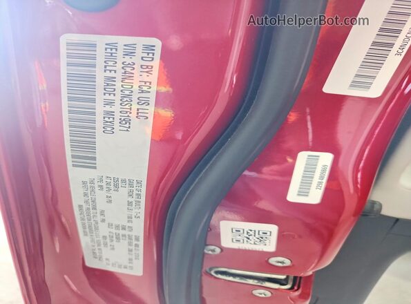 3C4NJDCN3ST619571 2025 JEEP COMPASS Red Вид наклейки з VIN-кодом