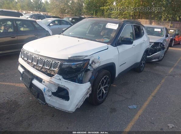 3C4NJDCN5RT134259 2024 JEEP COMPASS White წინა მარცხენა ხედი სამი მეოთხედიდან