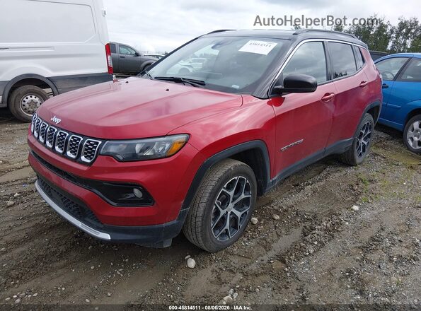 3C4NJDCN5RT138523 2024 JEEP COMPASS Red Առջևի ձախ երեք քառորդ տեսարան