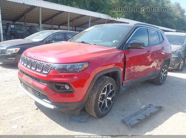 3C4NJDCN6ST624053 2025 JEEP COMPASS Red Առջևի ձախ երեք քառորդ տեսարան