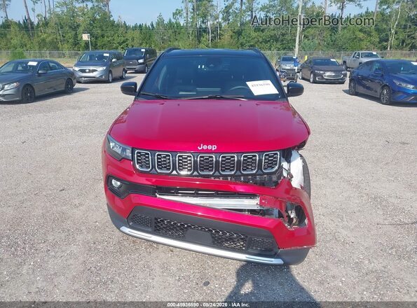 3C4NJDCN8ST552708 2025 JEEP COMPASS Burgundy Սարքավորումների վահանակի տեսք