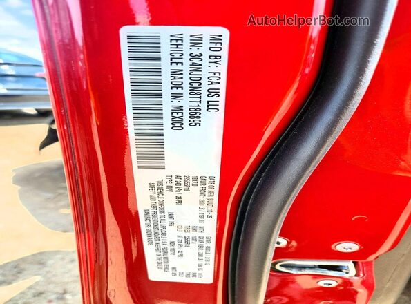 3C4NJDCN8TT186895 2026 JEEP COMPASS Red VIN კოდის სტიკერის ხედი