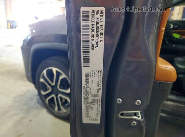 3C4NJDCN9RT120493 2024 JEEP COMPASS Gray VIN կոդի պիտակի տեսք