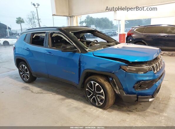 3C4NJDCN9RT585291 2024 JEEP COMPASS Blue სალონის 360-გრადუსიანი ხედი