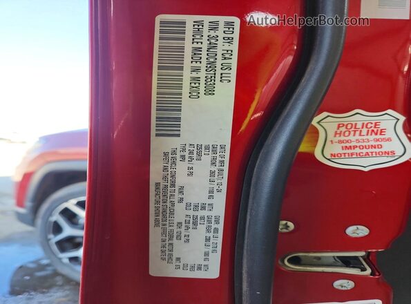 3C4NJDCN9ST553088 2025 JEEP COMPASS Red Widok wnętrza 360 stopni