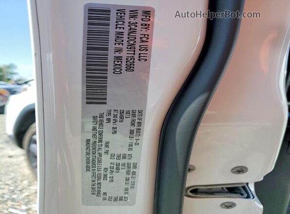 3C4NJDCN9TT152660 2026 JEEP COMPASS Белый Вид наклейки с VIN-кодом