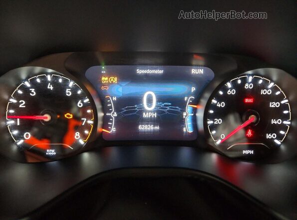 3C4NJDCNXRT138081 2024 JEEP COMPASS Red Instrument cluster view