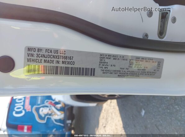 3C4NJDCNXST598167 2025 JEEP COMPASS White Вид підкапотного простору